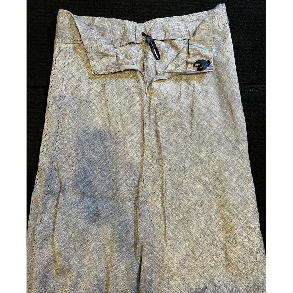 Saint Tropez West Skirt Womens 6 Gray Linen A Line Midi Lightweight Summer - Picture 4 of 7